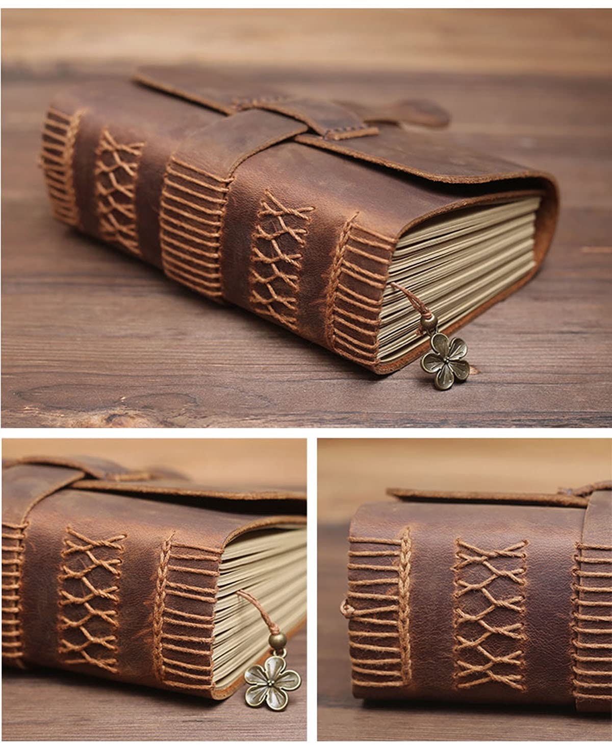 Amazon.com: ZXHStore Handmade Retro Leather Journal, Sketchbook